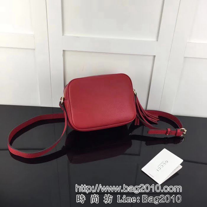 GUCCI古馳頂級原單 專櫃品質 實物實拍 308364大紅單肩斜挎包 HY1002